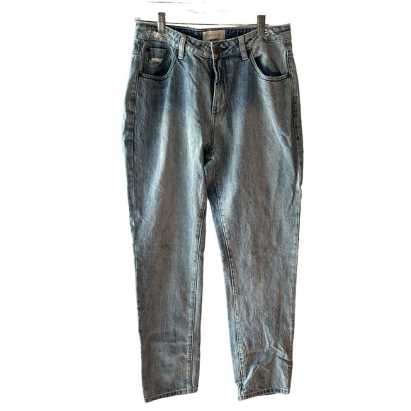One Teaspoon High Waist Mom Jean Light Stone Wash Blue size 30 - Picture 1 of 9